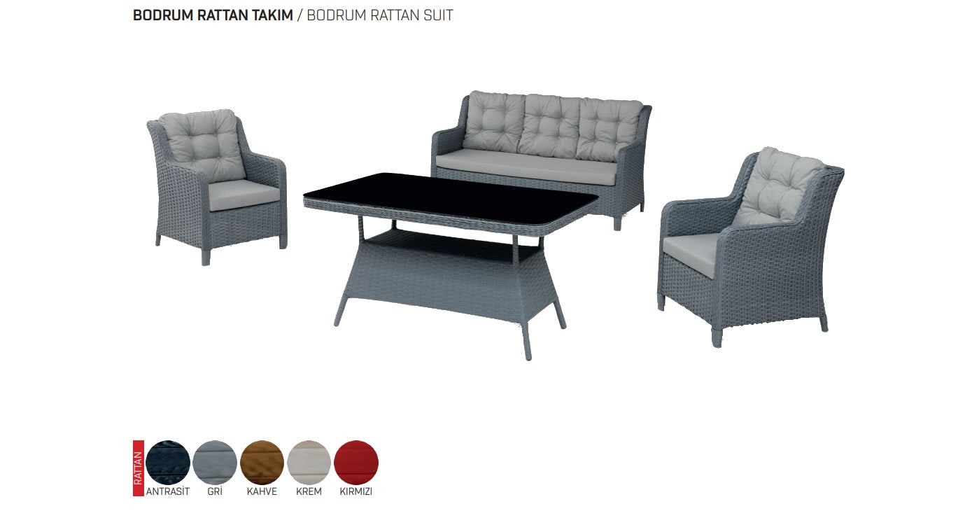 Bodrum Rattan Takım
