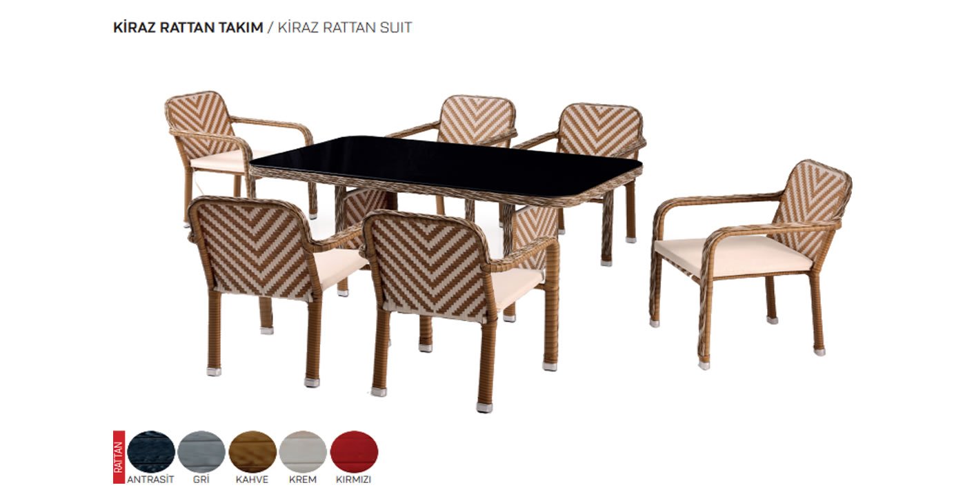 Kiraz Rattan Takım